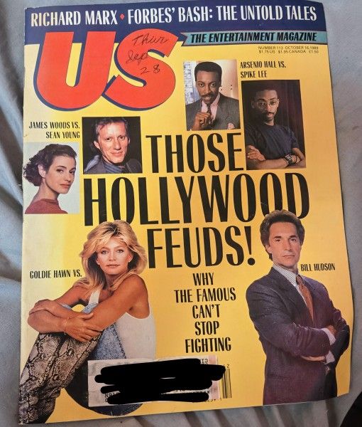 US Magazine #113 - Oct 16, 1989 - Hollywood Feuds -