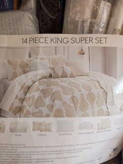King Size Comforter With Sheet set 