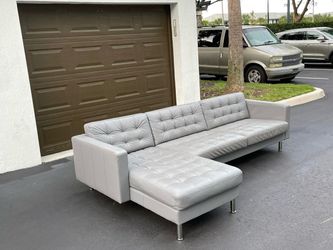 Sofa/Couch Sectional - Leather - Ikea - Delivery Available 🚛