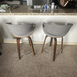 Gray Modern Bar Stools 
