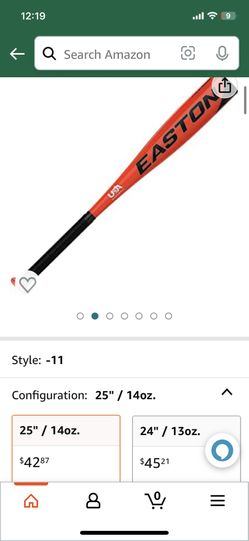 Easton 25” Baseball Bat