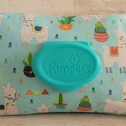 Llamas Pampers Wipes Cover