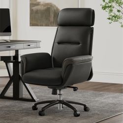 Elevare Black Microfiber Leather Executive Office Chair | Ergonomic | Swivel | High Back | Adjustable $399.99