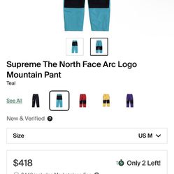 Supreme X North face Pants 