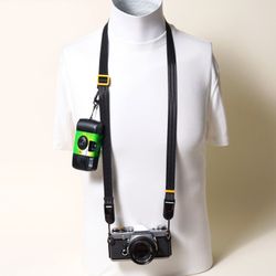 Camera Strap Neck Peak Design Anchors Quick Release Black Yellow Adjustable