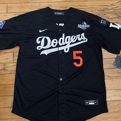 $45 White, blue, grey 2025  Kike World Series Mookie Betts, Freddie freeman, Ohtani, And Yamamoto dodgers Jersey