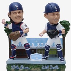 Mike Piazza & Will Smith Los Angeles Dodgers Then and Now Bobblehead