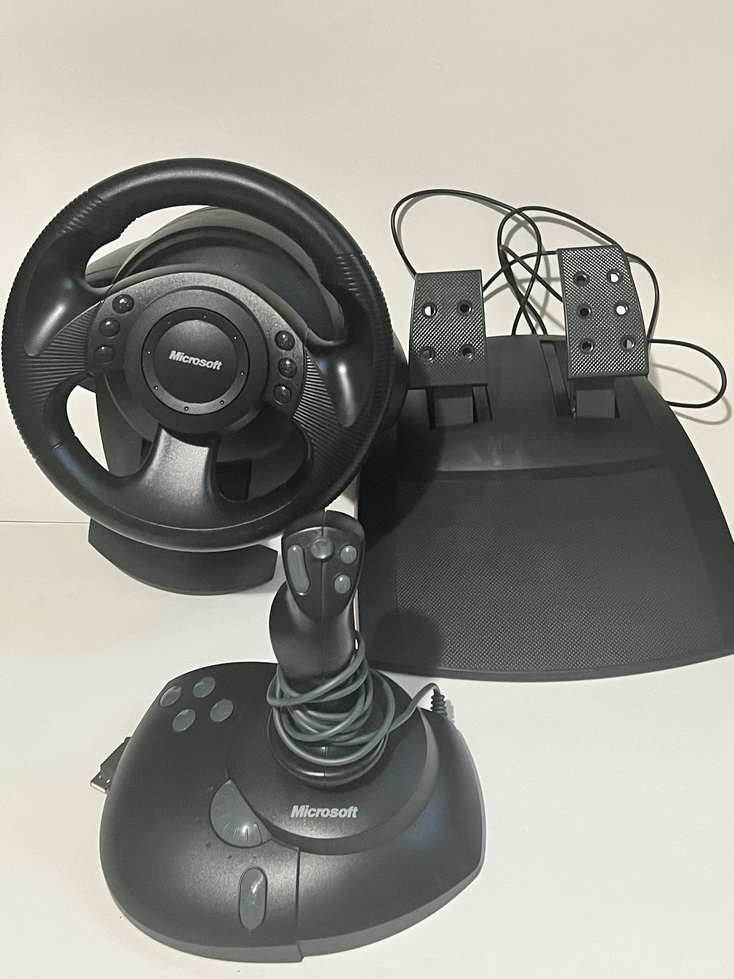 Microsoft Sidewinder Precision Racing Wheel & Pedals With Joystick