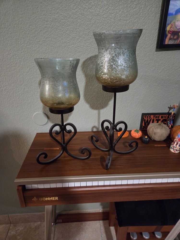 Two Matching Candle Holders