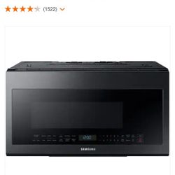 SAMSUNG OVER THE RANGE MICROWAVE BLACK STAINLESS STEEL