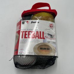 Franklin Sports Soft Strike Teeballs Set of 6 Hollow Core New