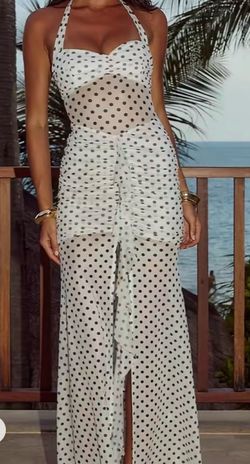New without Tag. Size small, Polka Dot Halter Maxi Dress , retail $60, only $38.