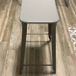 Gray Metal Barstool, Fairly New!