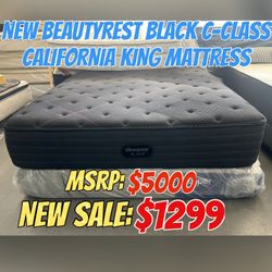 NEW BEAUTYREST BLACK C-CLASS CALIFORNIA KING MATTRESS