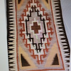 Navajo Rug 58x33 Appraised 