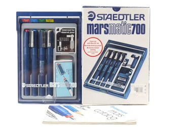 Steadtler Marsmatic 700 Set of 4 Drafting Pens - No Ink