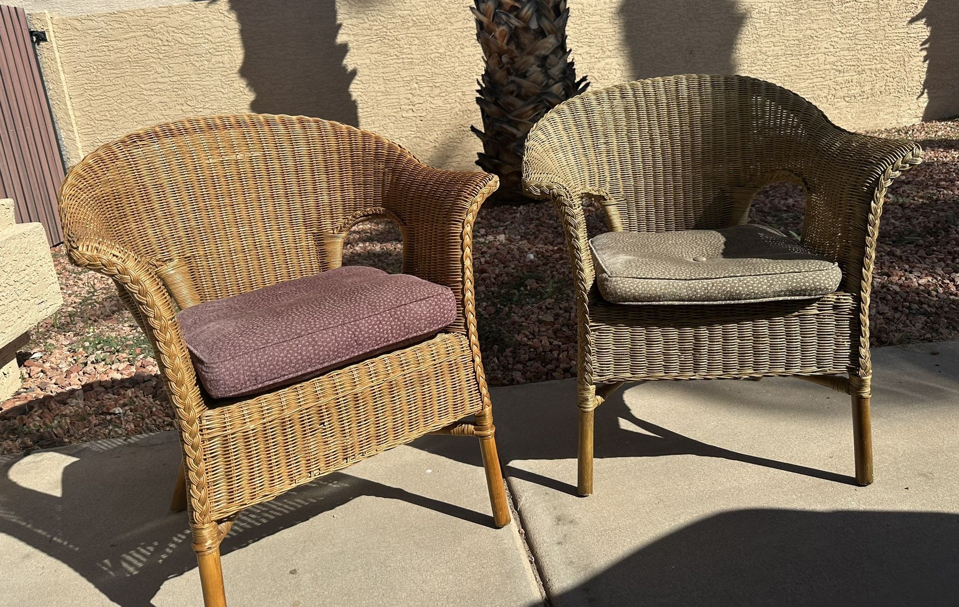Crate And Barrel Wicker Chairs