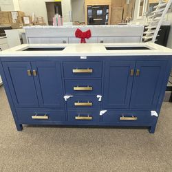 Elegant 60D” Bathroom Vanity -On Sale