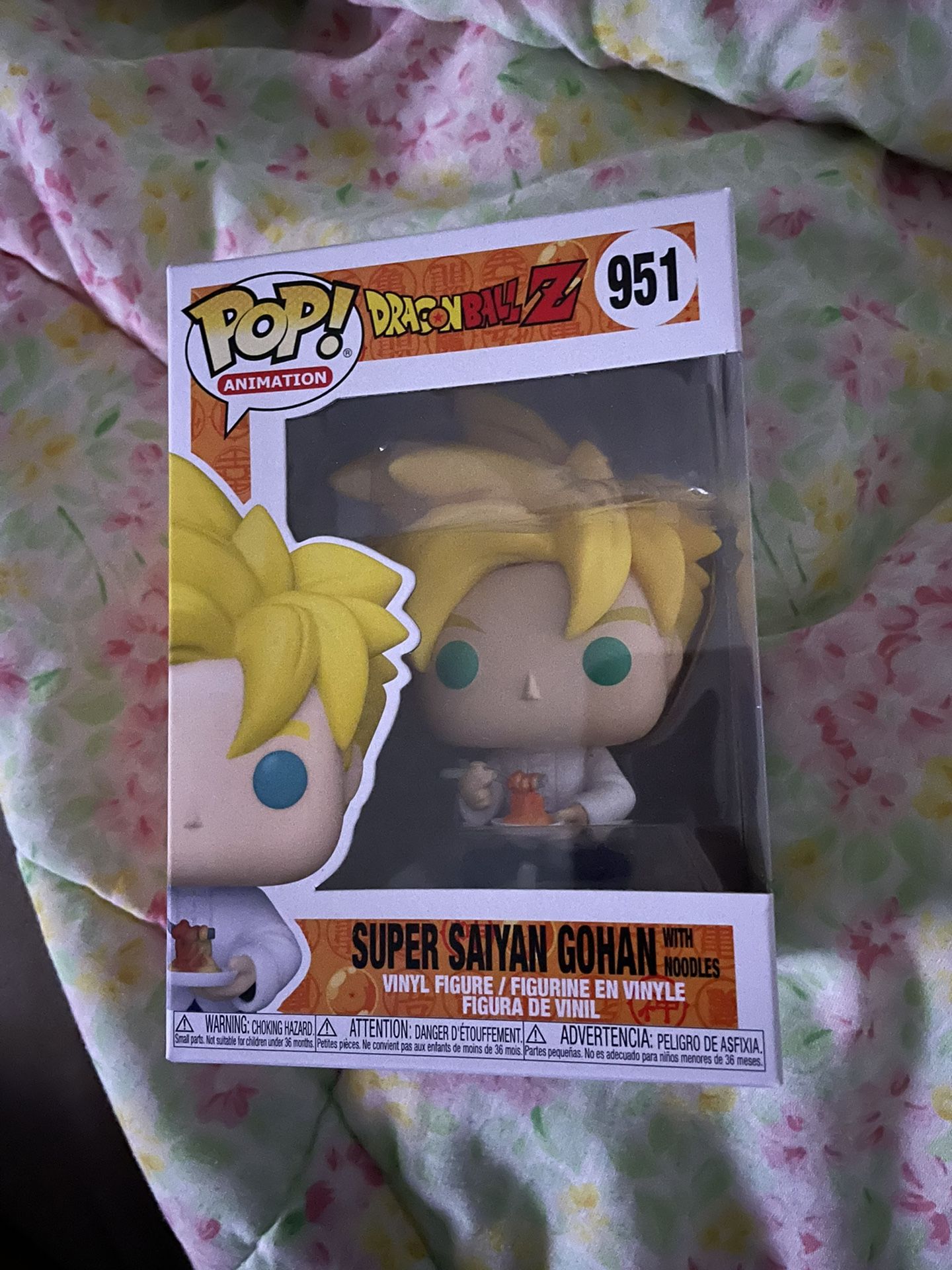 Funko Pop Dragon Ball Z Anime Super Saiyan Gohan Eating Noodles 