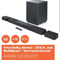 JBL 1300x ULTIMATE WIRELESS/WIFI SURROUND BAR SOUND WITH BASS