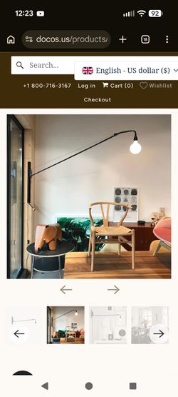 Potence wall lamp - modern industrial decor