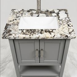 🔥🔥 $225 BLOWOUT: Used 31in Modern Vanity & Granite Top – COMPARE TO $600 NEW🔥🔥