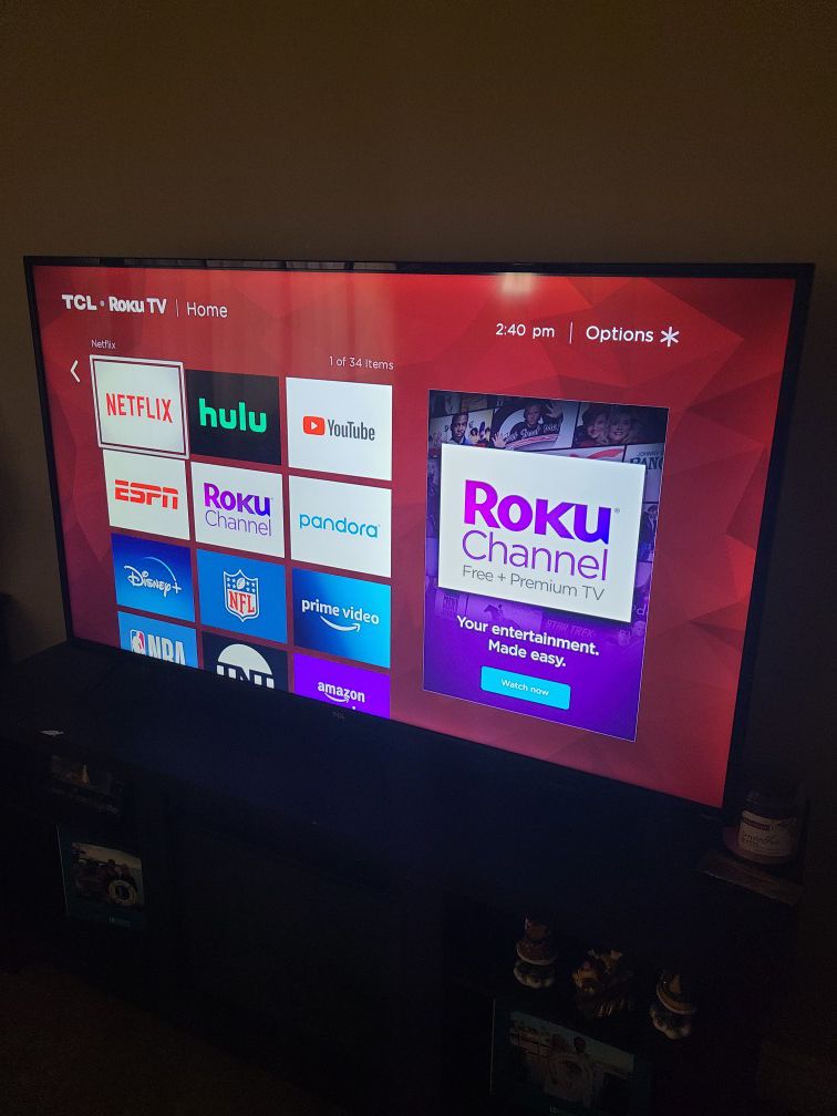 TCL Roku smart tv 55 Inch