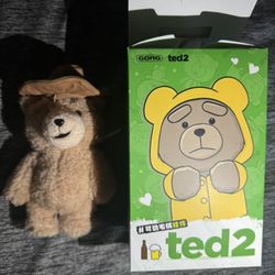 TED 2 POPMART Teddy Bear Action Plush Pendant 