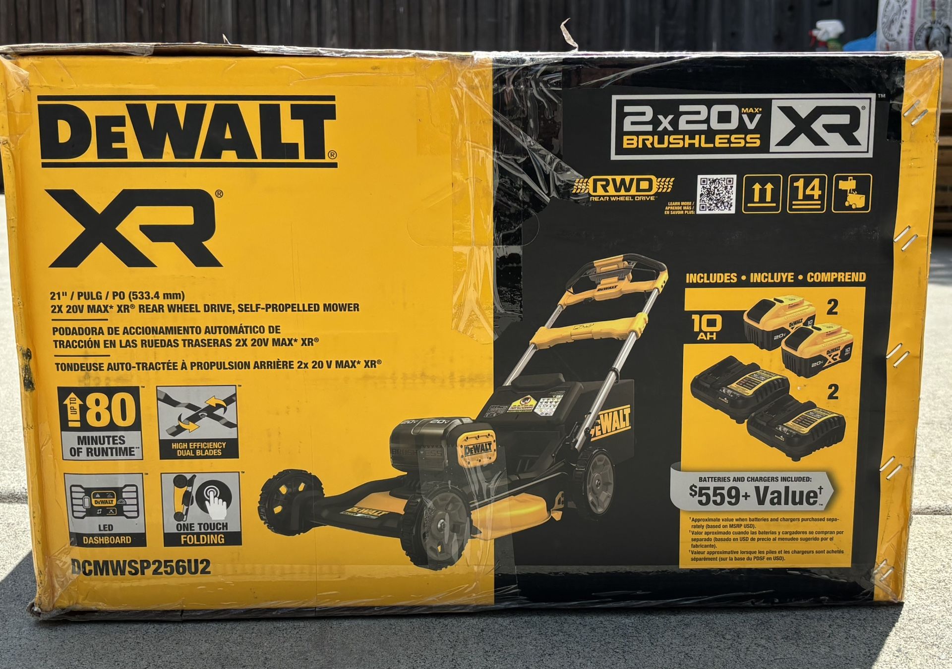 DeWALT Electric Battery Powered Lawn Mower Kit
