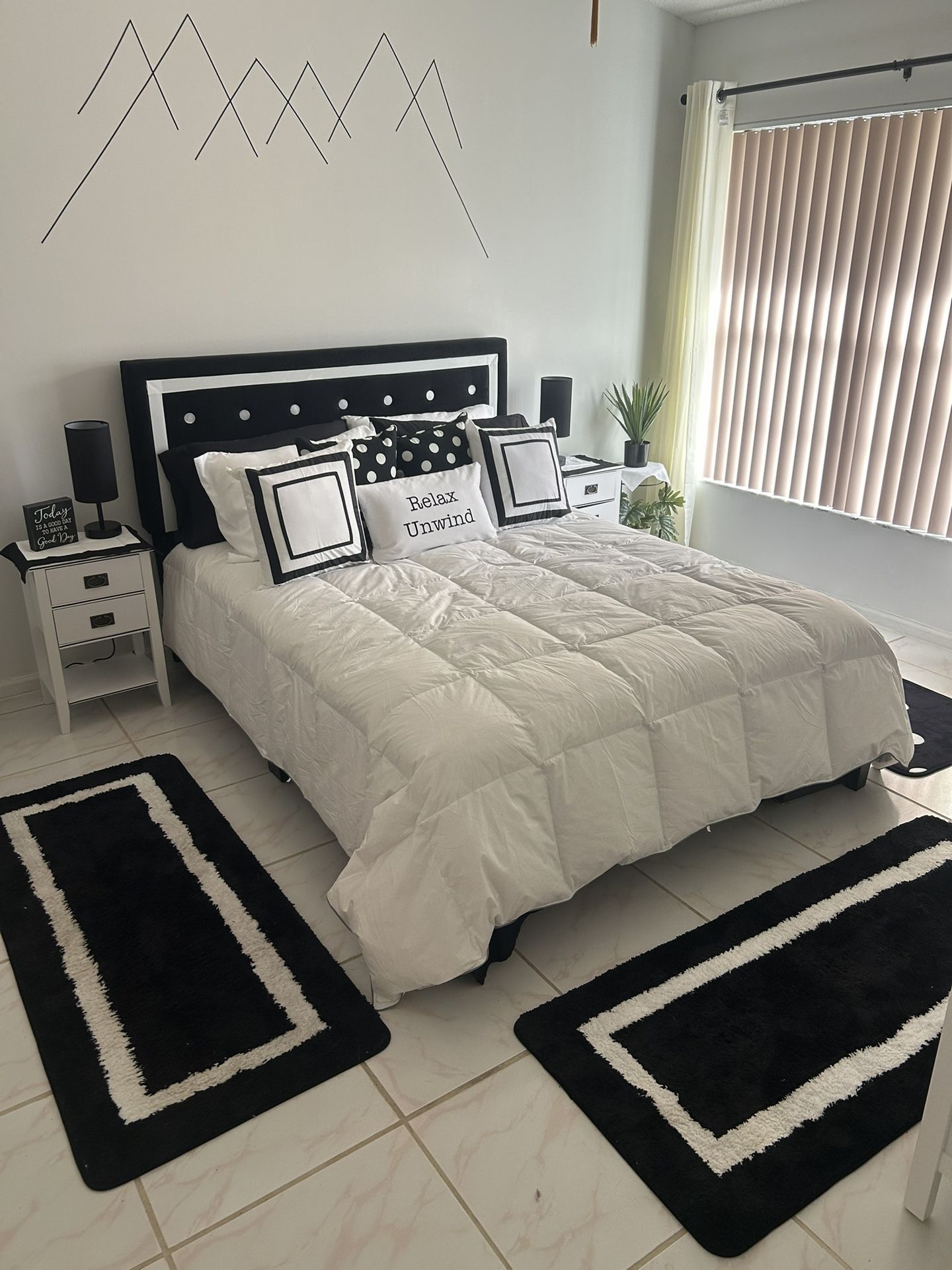 Bed Frame With Two Night Stands
