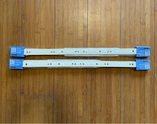 Shower rod, 22” drawer slides, bathroom set (hooks, toilet paper roll, towel bar)