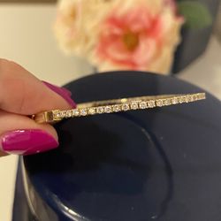 18k Yellow Gold 2.8ct Bangle Bracelet