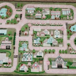 Large Road Map (Pink Town Homes)
