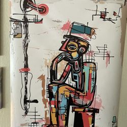 Modern Abstract Art Poster - Excellent Condition