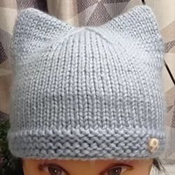 Handmade cat hat.  