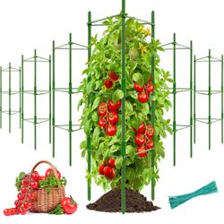 Halatool 6 Pack Tomato Cages for Garden,Up to 48in(4FT) Adjustabl (١٥(