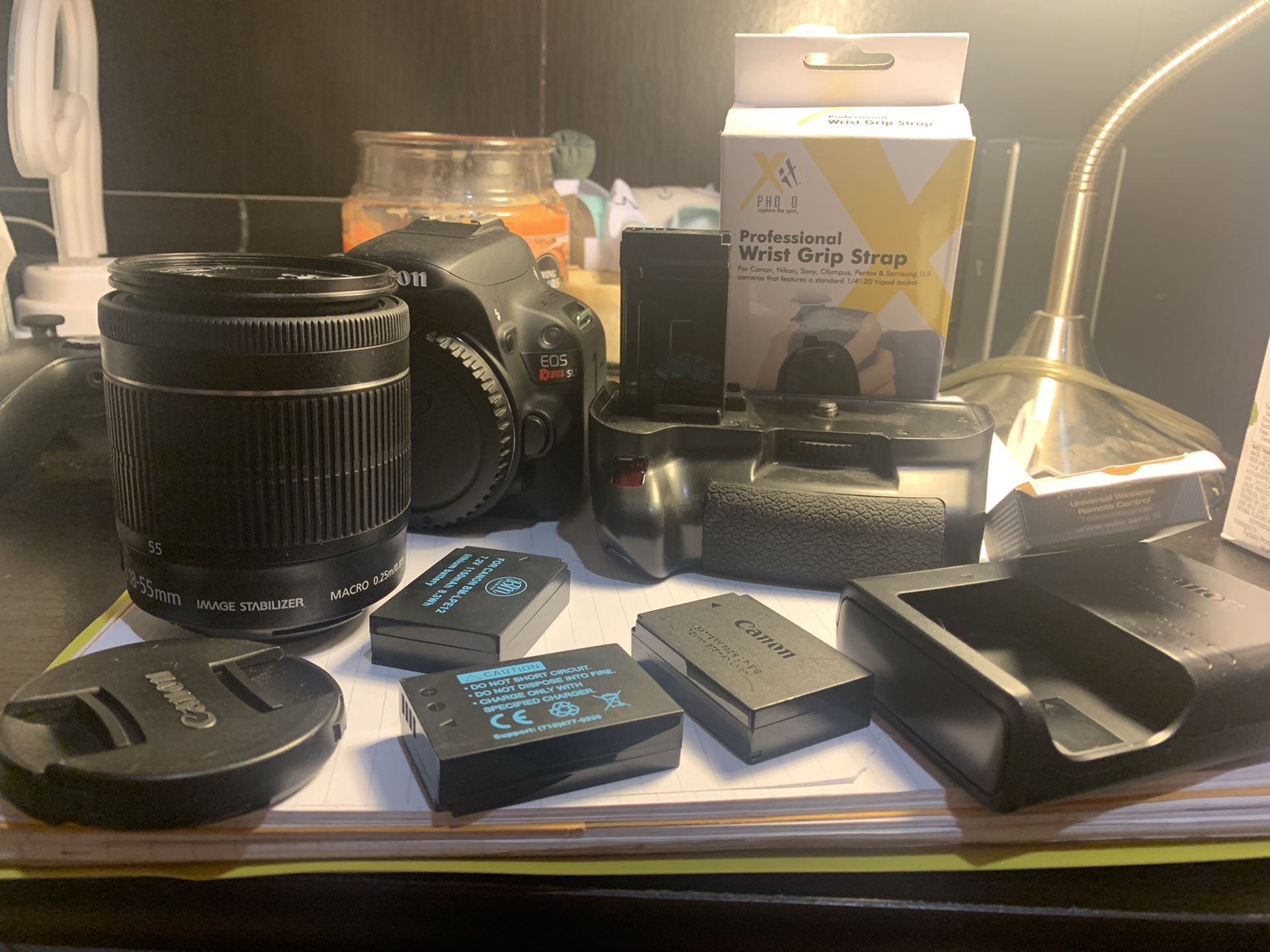 Canon SL1/100D Kit For Sale (two lenses + accessories)