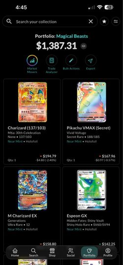 Selling Pokemon Cards at 75%