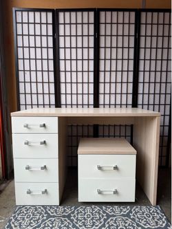 Solid wood desk