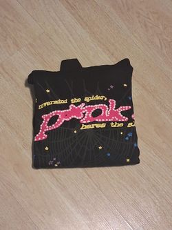 Sp5der P*NK Hoodie Black