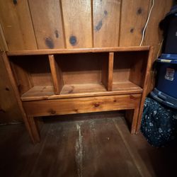 FREE Solid wood twin bed set - Frame & headboard w/ storage