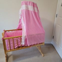Baby Canopy Crib - Open Box