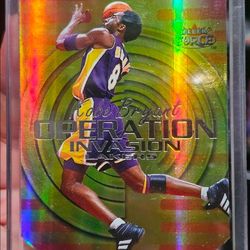 Kobe Bryant 1999-00 Fleer Force Operation Invasion Insert! Forcefield Die Cut Parallel SP!  Lakers