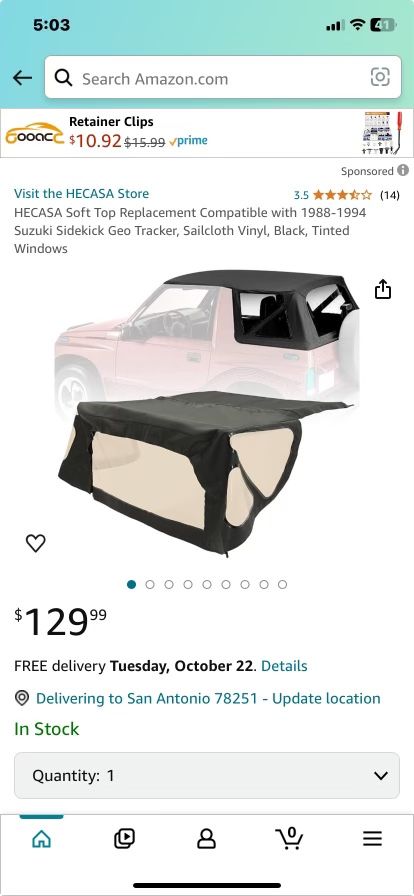 Jeep Tops 2 Available