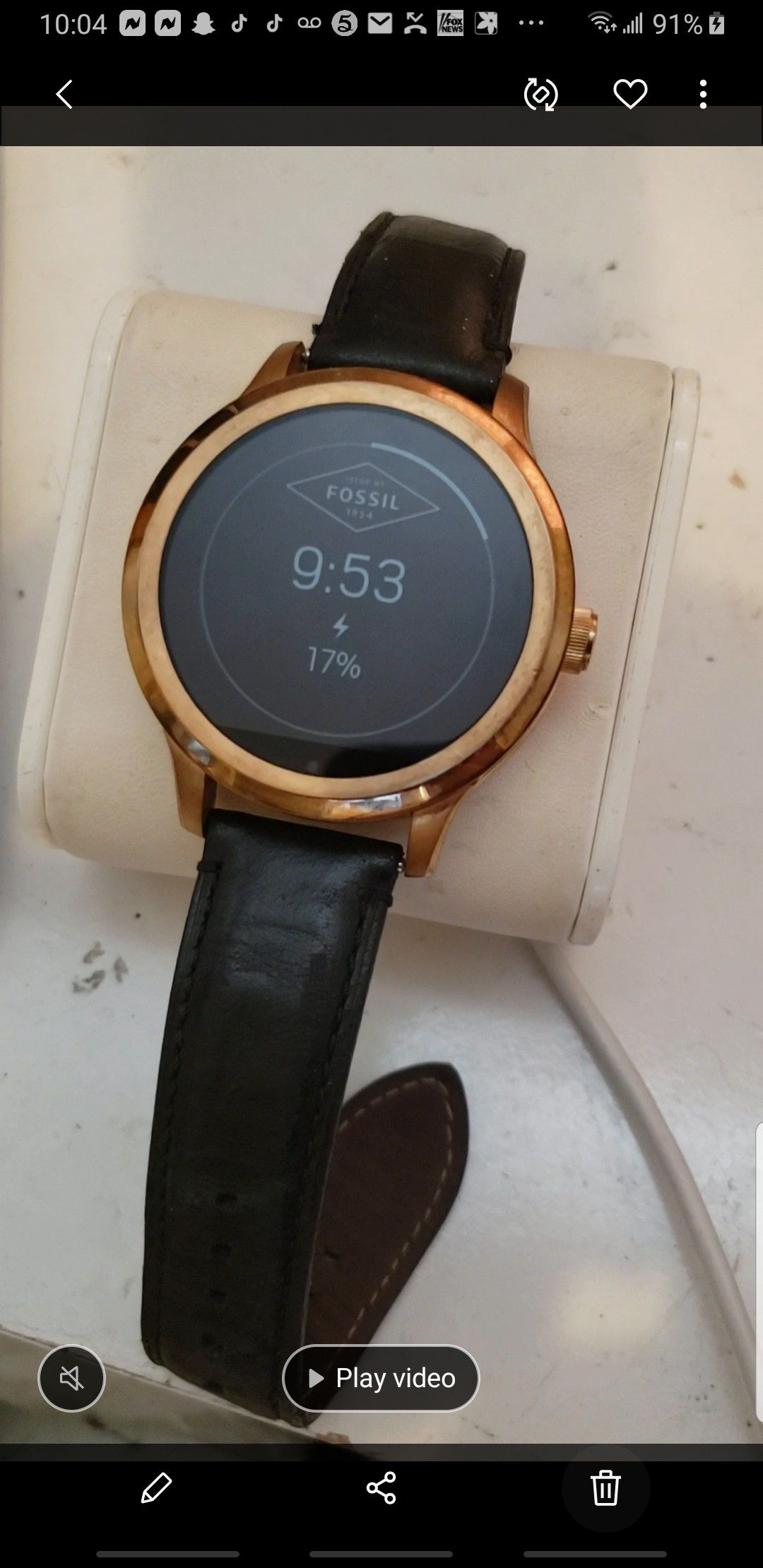Smart Fossil watch