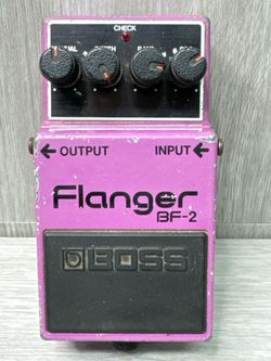 Boss BF-2 Flanger MIJ Vintage Green Label Analog Guitar Pedal(A1D029906)