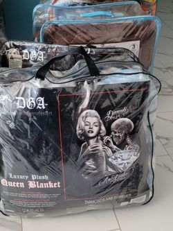 DGA David Gonzales Art Queen Blanket