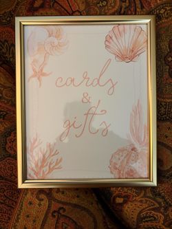 Six 8x10 Gold Picture Frames