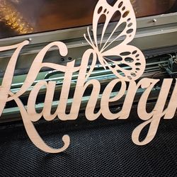 Customized Name Cutout 