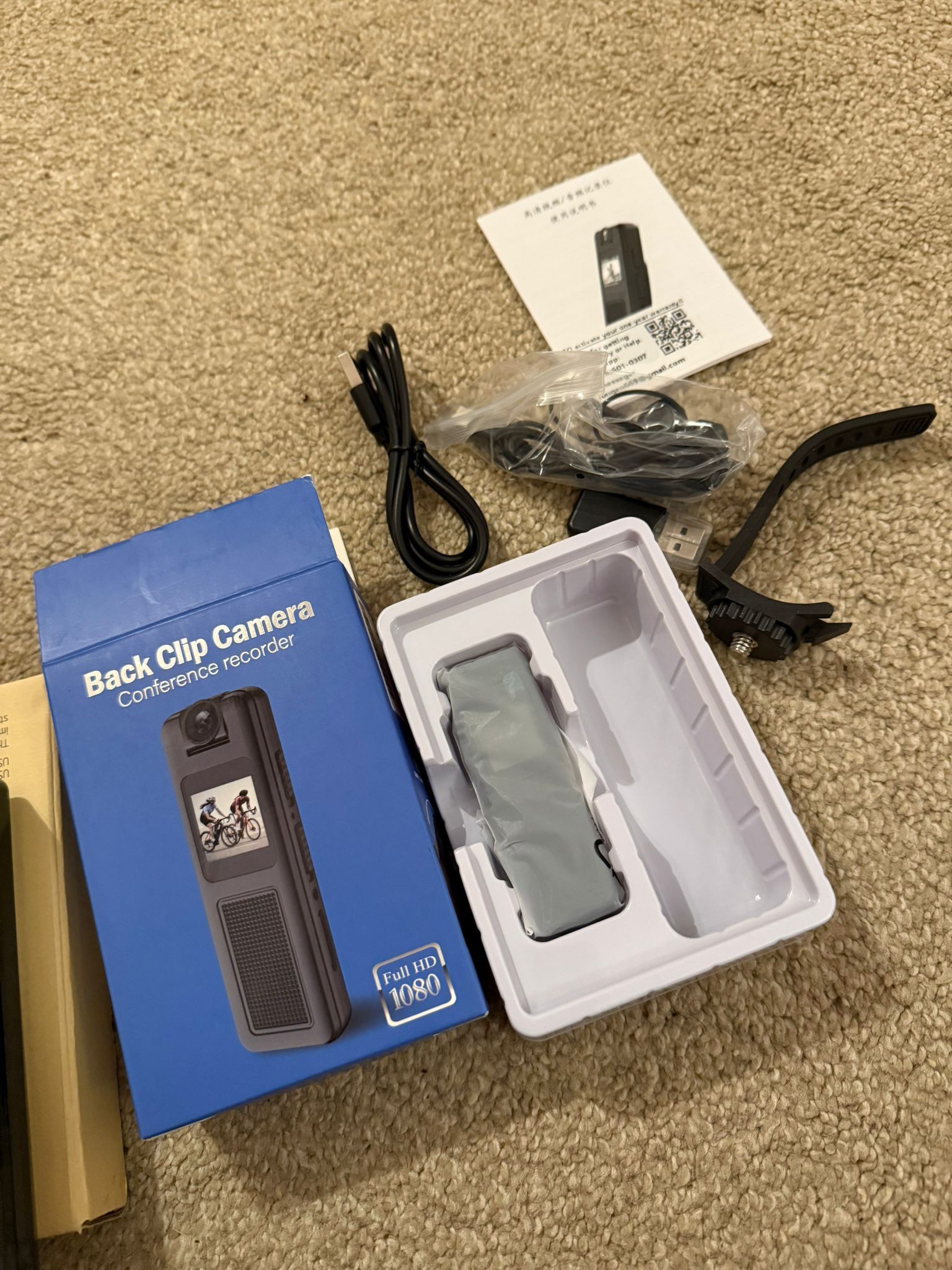 Body Camera with Audio & Video Recording -1080p 64GB Camcorders -Outdoor Night Vision Worn Cams -Law Enforcement Travel Bike Cameras for Personal Civi